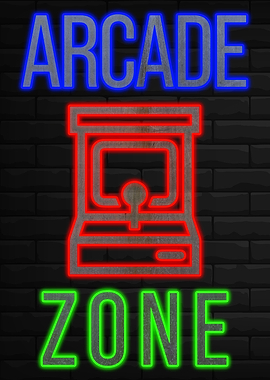 Gaming Gamer Poster Neon