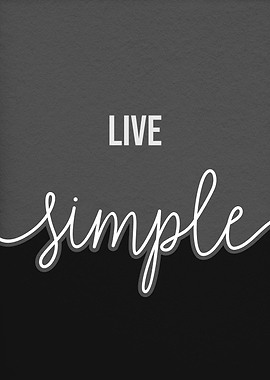 dream big live simple