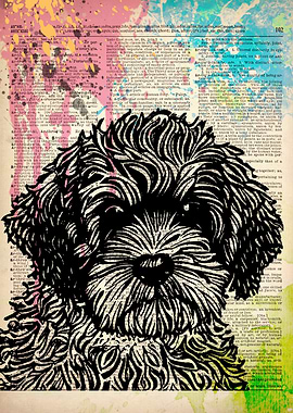 Cockapoo DOG ILLUSTRATION