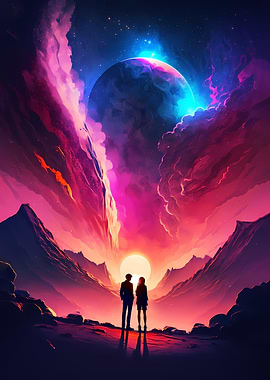 Galactic Love Couple