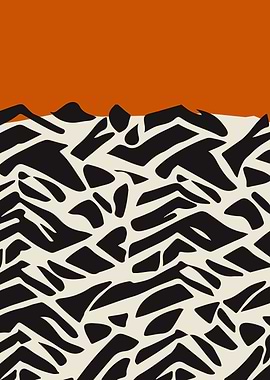 Mid Century Modern Orange