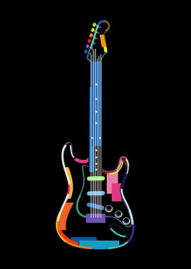 Abstract electric guitar