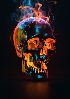 Burning Skull