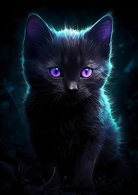 Tiny Purple Cat