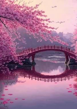 Cherry Blossom Japan Art