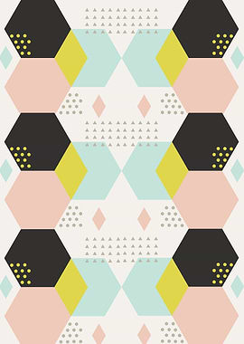 Abstract Hexagones