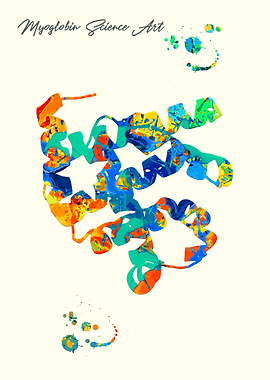 Myoglobin science art
