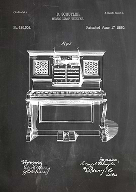 Music leaf turner patent