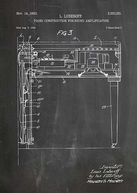 Piano construction patent