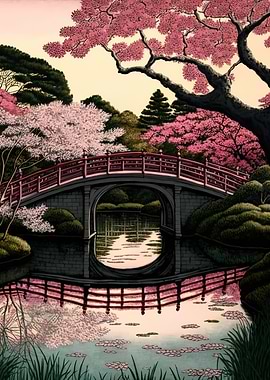 Cherry Blossom Japan Art