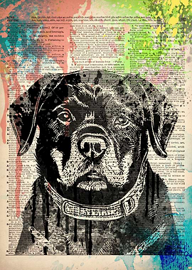 Rottweiler dog art