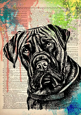 Boerboel Dog ILLUSTRATION
