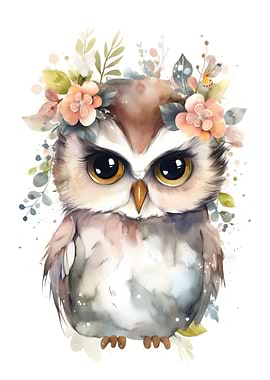 Floral Owl