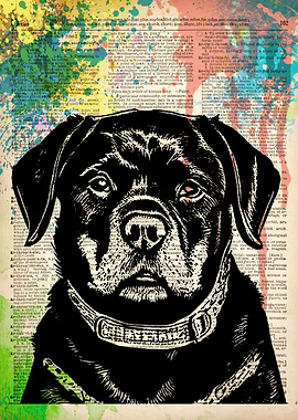 ROTTWEILER dog art