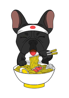 French Bulldog Ramen