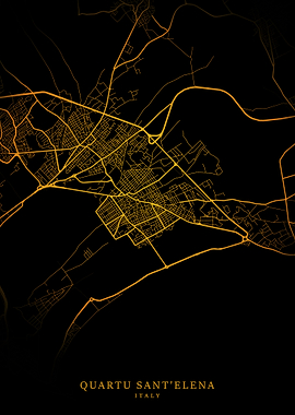 Quartu Sant Elena City Map