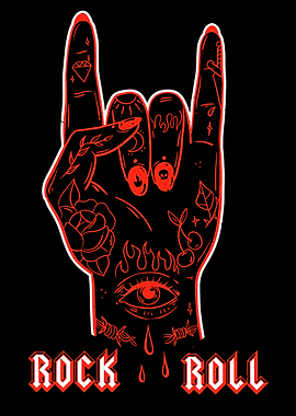 Rock n Roll Metal Tattoo