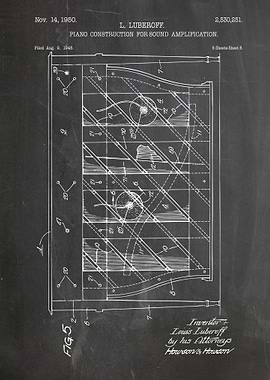 Piano patent 1950