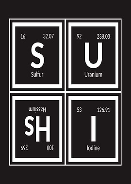 Sushi Periodic Table