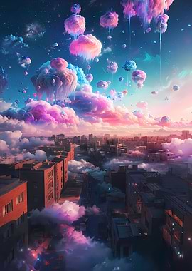 City In The Magical Sky