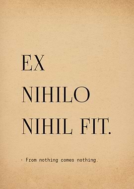 Latin Quote Nothing