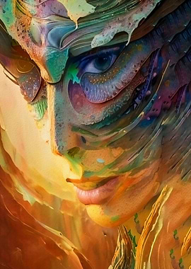 Fantastic woman portrait