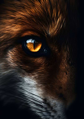 Fascinating Fox Eye Macro