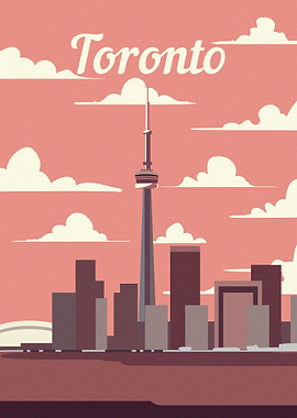 Toronto city skyline