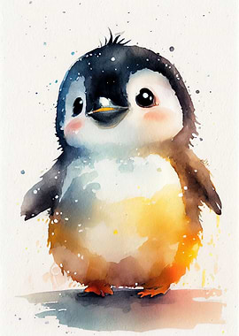 Penguin Watercolor