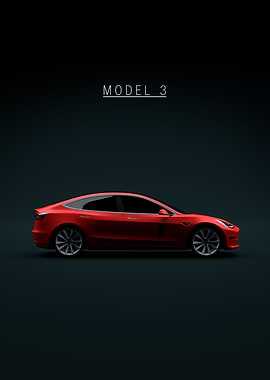 Tesla Model 3 2018 Red