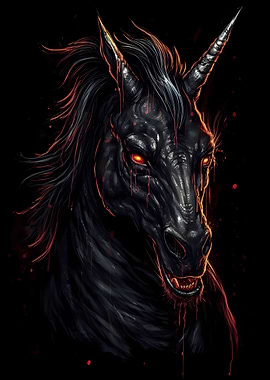 Dark Demon Horse