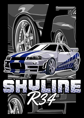 Skyline R34 Detailed
