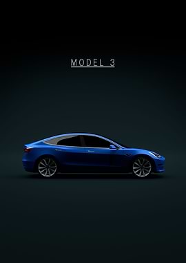 Tesla Model 3 2018 Blue