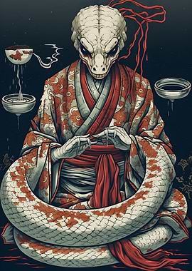 Japanese snake creature