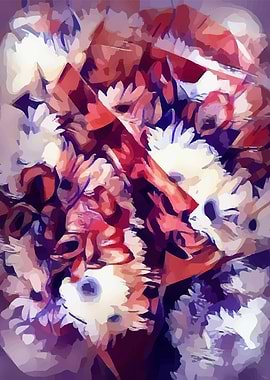 abstract chrysanthemum