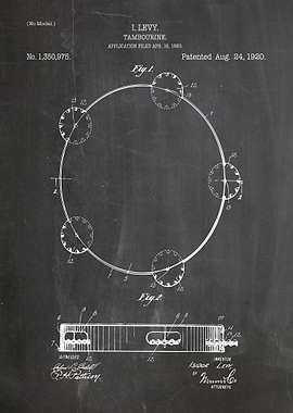Tambourine patent 1920