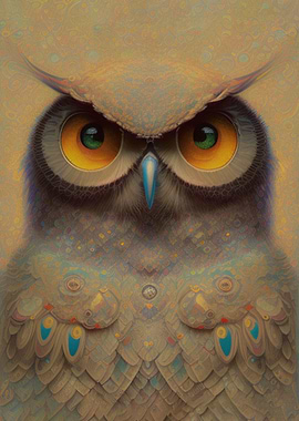 Owl 2 digital painting