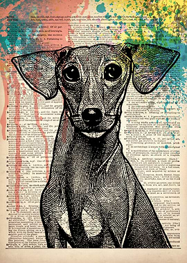 greyhound dog line ART
