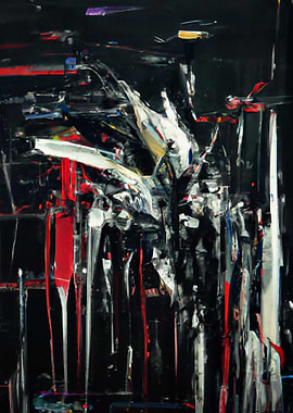 Abstract in dark colors