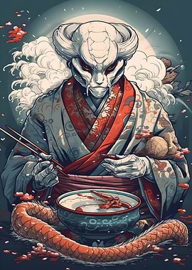 Asian fantasy god dinner