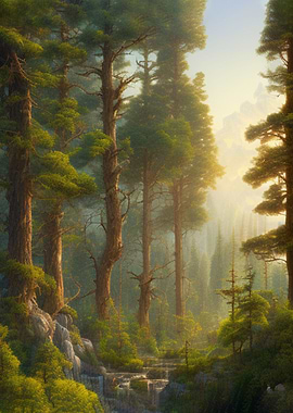 Woodlands digital painting