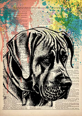 Boerboel Dog ILLUSTRATION