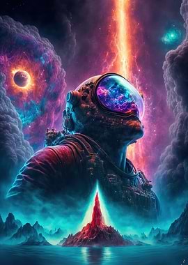 Astronaut Mystical Worlds