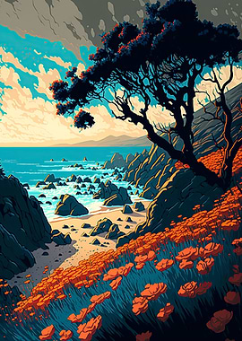 Rolling Coastal hill