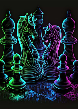 Chess neon