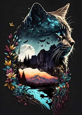 Cat landscape