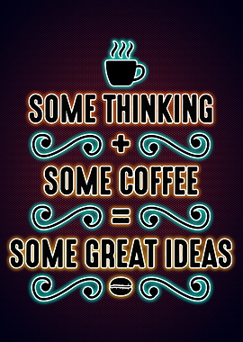 Coffee Neon Poster