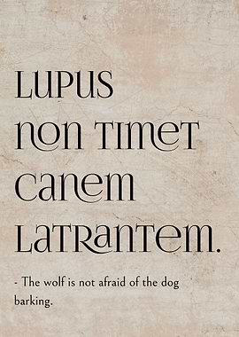 Latin Quote Brave Men