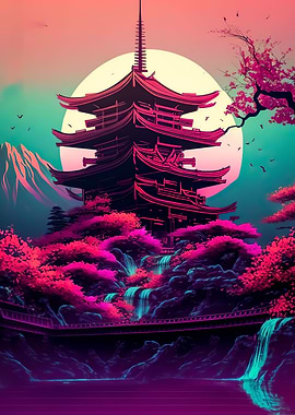 Cherry Blossom Japan Art