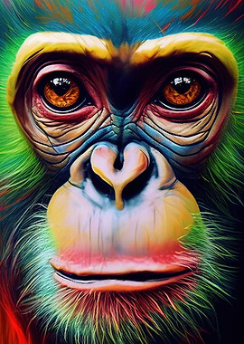 Colorful Monkey Animals
